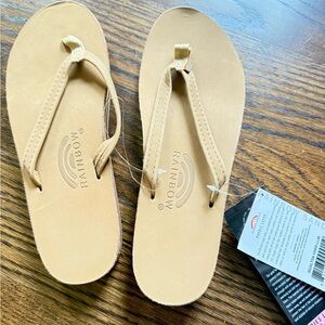 Rainbow Women's Tan double layer Flip Flop